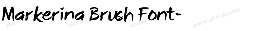 Markerina Brush Font字体转换 Markerina Brush Font字体转换